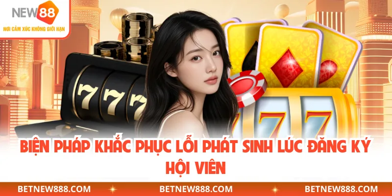 Biện pháp khắc phục lỗi phát sinh lúc đăng ký hội viên