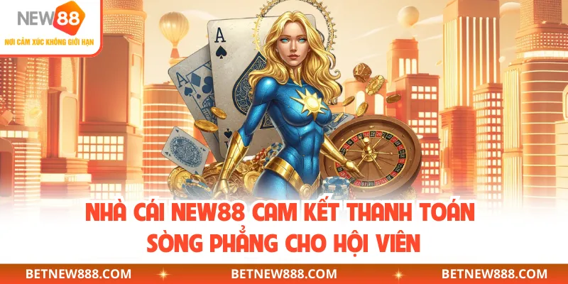 Nhà cái NEW88 cam kết thanh toán sòng phẳng cho hội viên